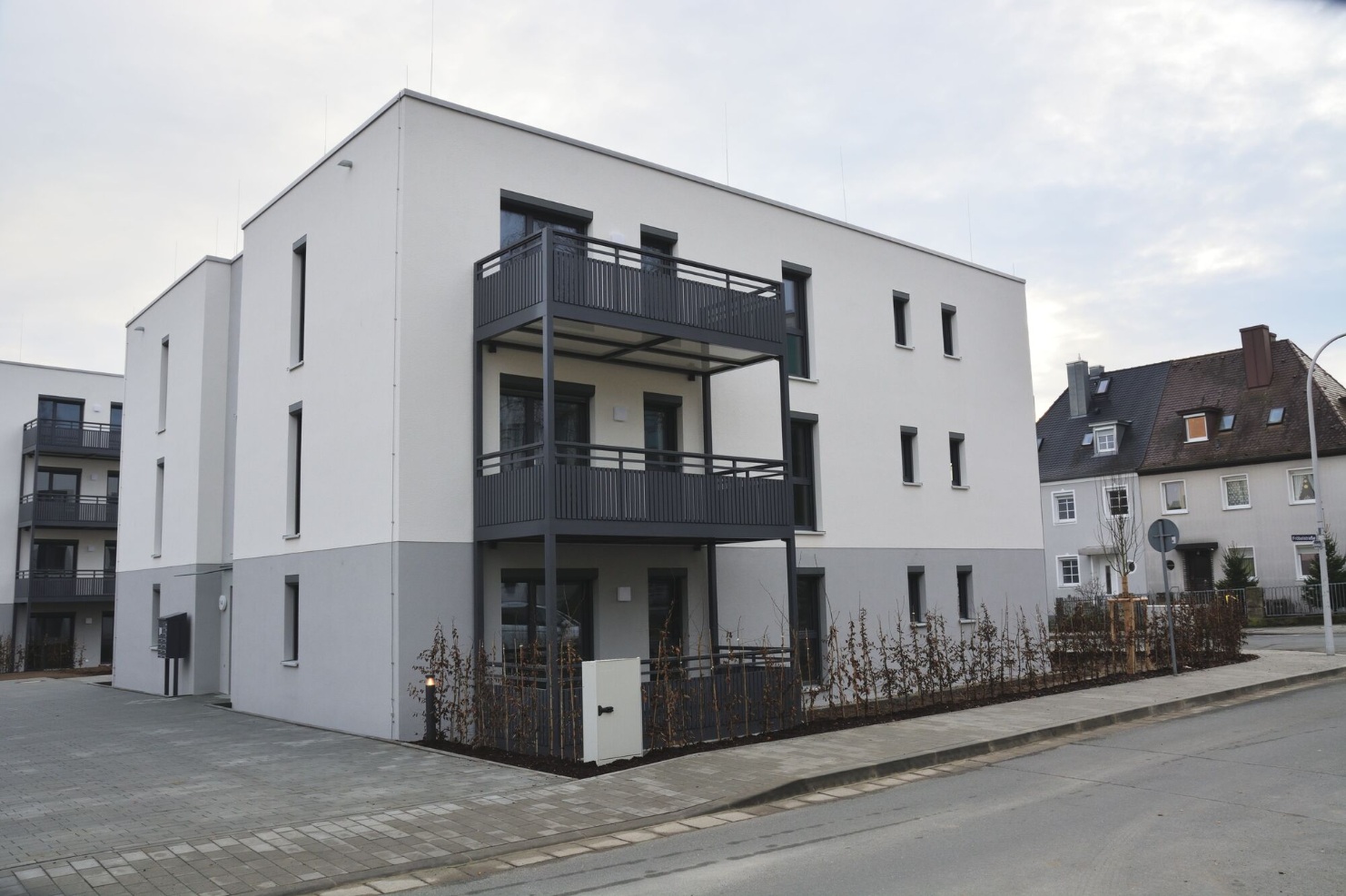 Neubau Mehrfamilienhaus Fröbelstraße Bayreuth – Straßenseite