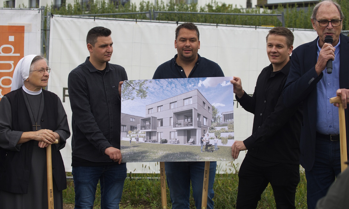 Spatenstich und Projektpräsentation für das Kloster Hegne