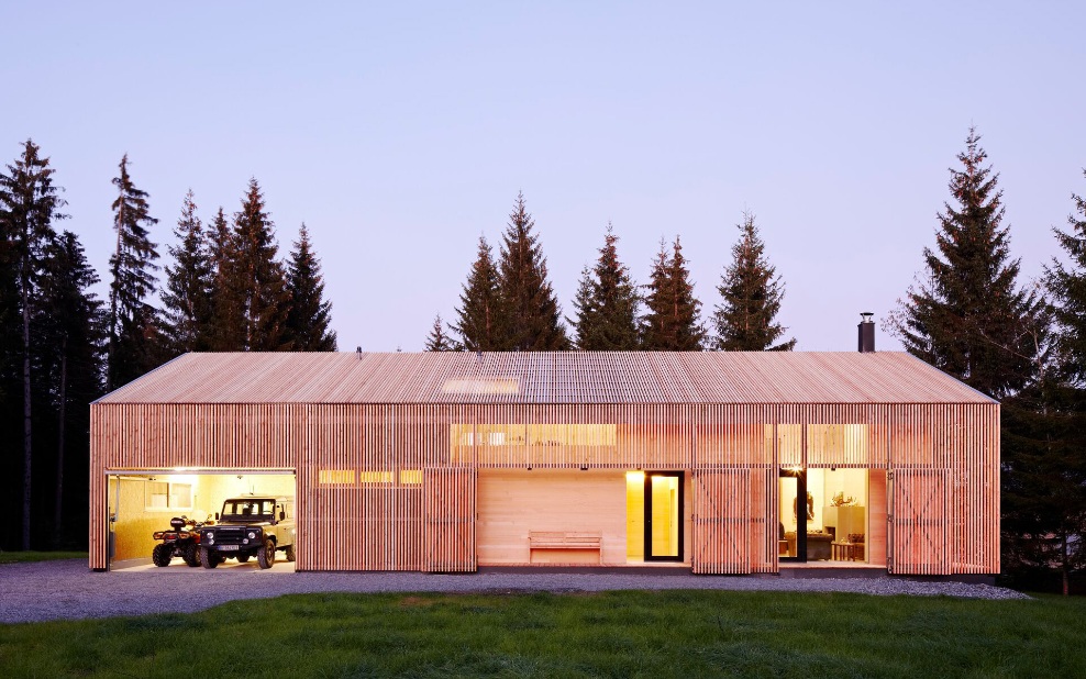 Jagdhaus in Holzbauweise von Oa.sys