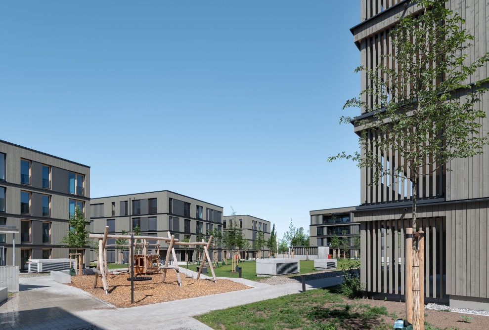 Gemeinschaftsbereich mit Spielplatz