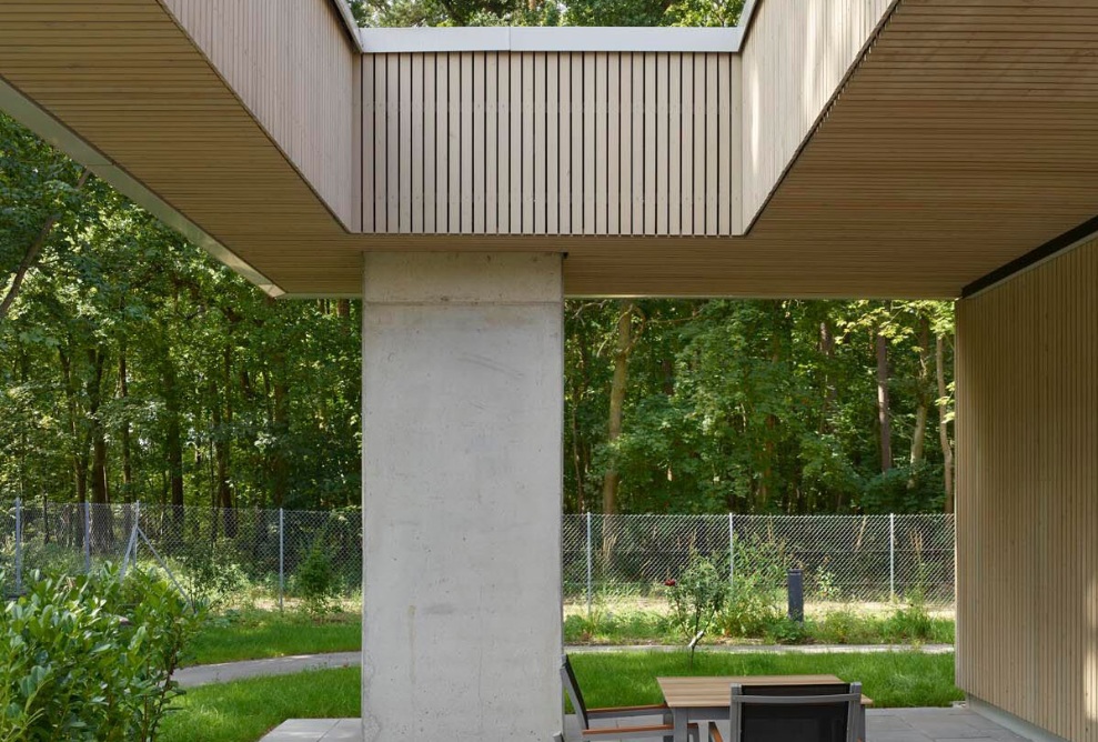Sicht in den Garten des August Meier Hauses